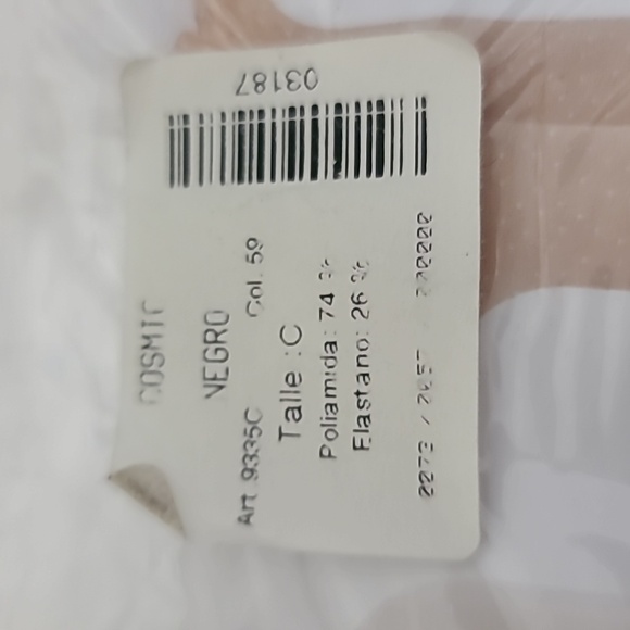 Silvana Swiss Origin Sexy Black Dot Sheer Pantyhose Size C - Picture 5 of 5